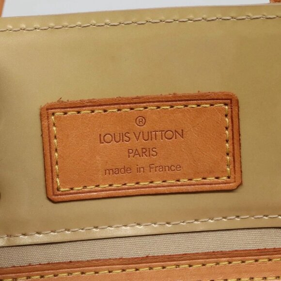 LOUIS VUITTON Monogram Vernis Reade PM Hand Bag Beige M91334 LV Auth 132527 - Picture 11 of 16